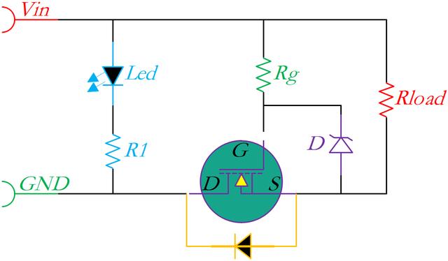 NMOS的防反保護電路